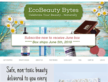 Tablet Screenshot of ecobeautybytes.com